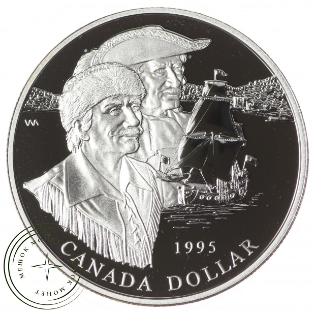Канада 1 доллар 1995 325 лет Компании Гудзонова залива