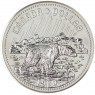 Канада 1 доллар 1980 100 лет Арктическим территориям Белый медведь
