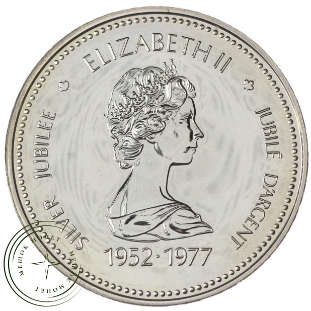 Канада 1 доллар 1977 25 лет коронации Елизаветы II Трон сената