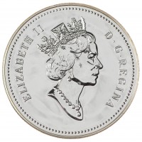 Монета Канада 1 доллар 1990 300 лет путешествию Генри Келси