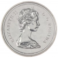 Монета Канада 1 доллар 1975 100 лет Калгари Ковбой