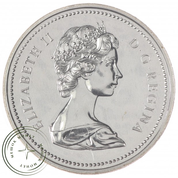 Канада 1 доллар 1975 100 лет Калгари Ковбой