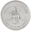 Канада 1 доллар 1975 100 лет Калгари Ковбой
