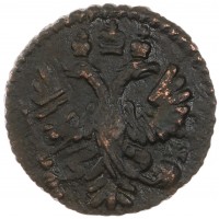 Монета Полушка 1731 перечекан