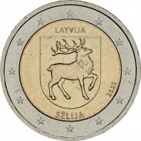 Монета Латвия 2 евро 2025 Селия