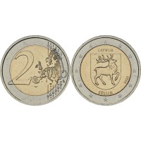 Монета Латвия 2 евро 2025 Селия