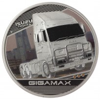 Монета Тувалу 1 доллар 2010 Короли дорог Грузовики - Isuzu GigaMAX