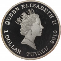 Монета Тувалу 1 доллар 2010 Короли дорог Грузовики - Isuzu GigaMAX