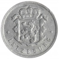 Монета Люксембург 25 сентим 1960