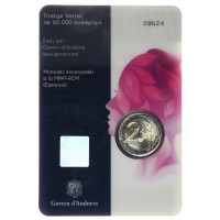 Монета Андорра 2 евро 2020 Избирательное право женщин (Буклет)