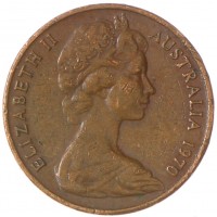 Австралия 1 цент 1970