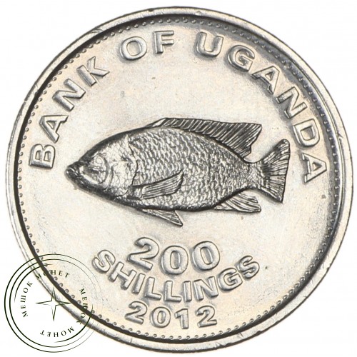 Уганда 200 шиллингов 2012