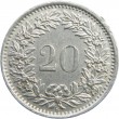 Швейцария 20 раппенов 1969