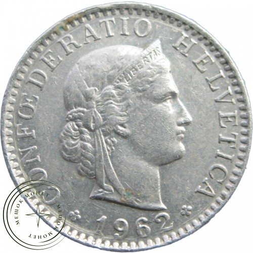 Швейцария 20 раппенов 1962 - 937040253 — 90621331-10