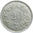 Швейцария 20 раппенов 1955