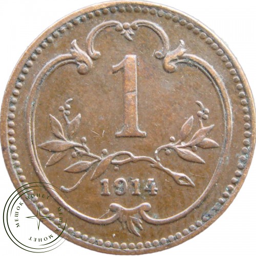 Австрия 1 геллер 1914