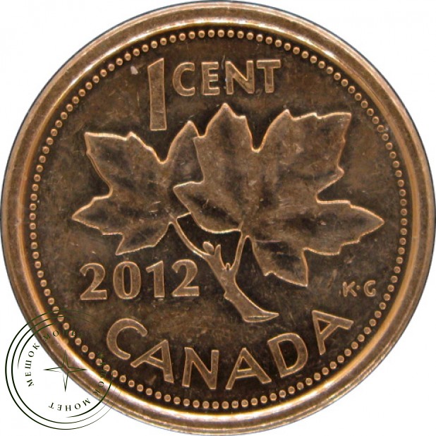 Канада 1 цент 2012