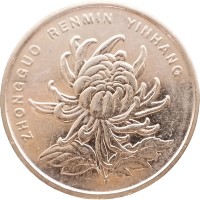 Монета Китай 1 юань 2015