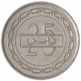 Монета Бахрейн 25 филс 2000