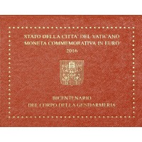 Монета Ватикан 2 евро 2016 200 лет папской жандармерии