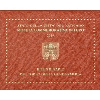 Монета Ватикан 2 евро 2016 200 лет папской жандармерии