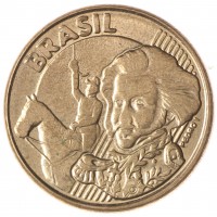 Монета Бразилия 10 сентаво 2011