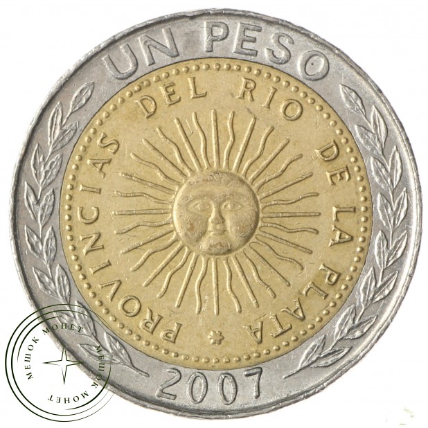 Аргентина 1 песо 2007