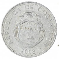 Монета Коста-Рика 5 колон 2008