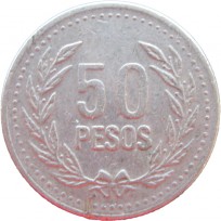 Монета Колумбия 50 песо 1994