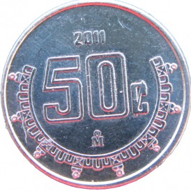 Монета Мексика 50 сентаво 2011