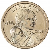 Монета США 1 доллар 2008 Парящий орёл