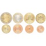 Австрия набор евро 2011-2015 (8 монет)