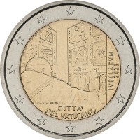 Монета Ватикан 2 евро 2025 Юбилейный священный год
