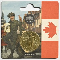 Франция набор из 4 монет 1/4 евро 2025 VE-Day