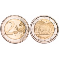 Монета Испания 2 евро 2011 Львиный дворик в Альгамбре Гранада