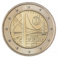 Монета Португалия 2 евро 2016 50 лет моста имени 25 апреля