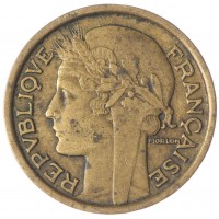 Монета Франция 1 франк 1932