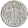 Франция 1 франк 1942 2
