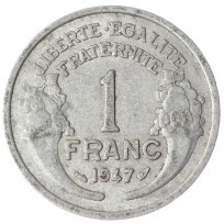 Монета Франция 1 франк 1947