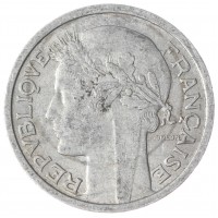 Монета Франция 1 франк 1949