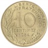 Франция 10 сентим 1984