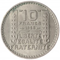 Франция 10 франков 1948