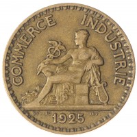 Монета Франция 2 франка 1925