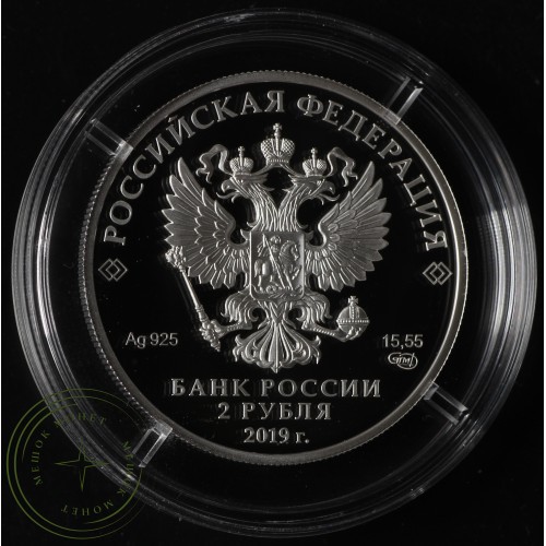 2 рубля 2019 Калашников