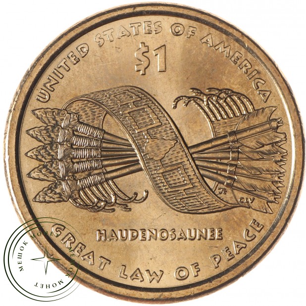 США 1 доллар 2010 Пояс Гайавата