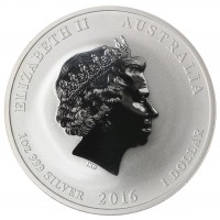 Монета Австралия 1 доллар 2016 Год Обезьяны