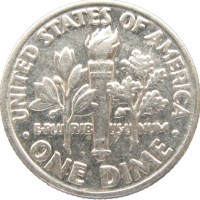 Монета США 10 центов 1994 P