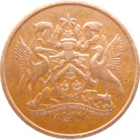 Монета Тринидад и Тобаго 1 цент 1972