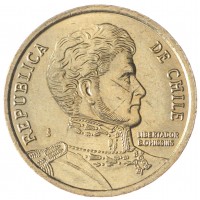 Монета Чили 10 песо 2006