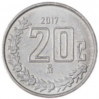 Мексика 20 сентаво 2017